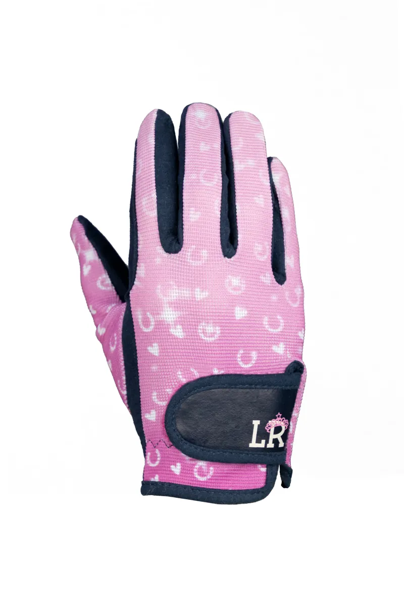 Pony Fantasy Riding Gloves by Little Rider - Navy/Pink